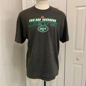 NFL New York Jets Dark Grey Short Sleeve Shirt